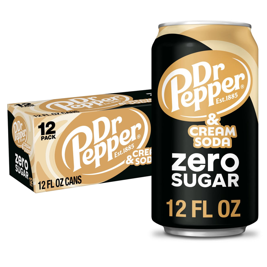 Dr Pepper & Cream Soda Zero Sugar B0